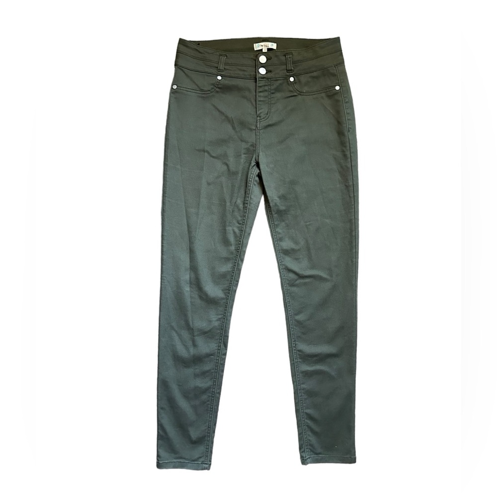 Love, Fire High Rise Skinny Jeans Jeggings Olive Green Stretch Fall Grunge Sz 9